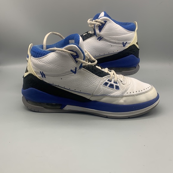 Jordan 2.5 Team, Mens 8, 331987 171 white/mtllc gold-varsity royal-blck - Picture 2 of 8